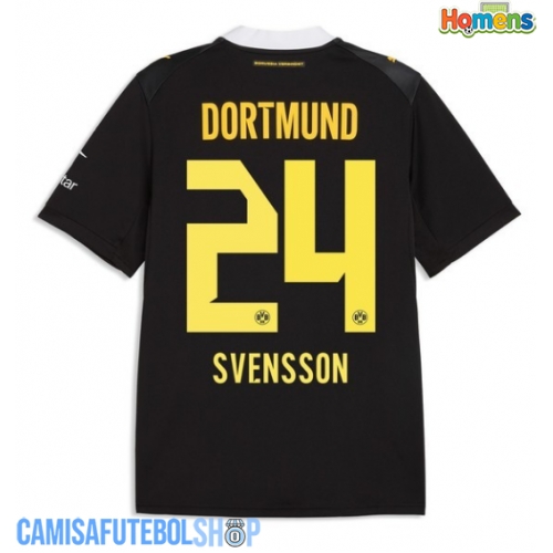 Camisa de time de futebol Borussia Dortmund Daniel Svensson #24 Replicas 2º Equipamento 2026-27 Manga Curta
